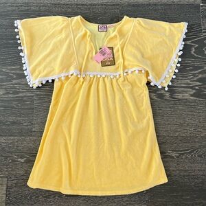 VTG Y2K JUICY COUTURE Terry Cloth Lemon Fizz Tunic Dress
